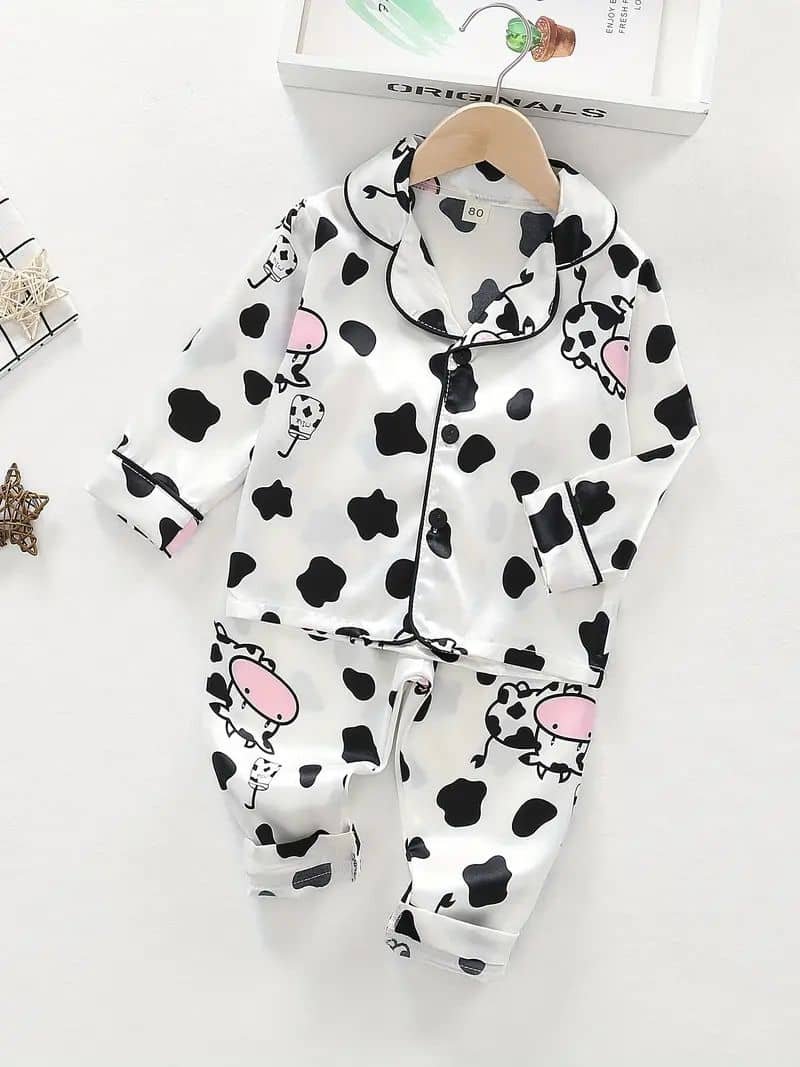 Paghdal Brothers Pack of 2 Baby Boys Cotton Blend Nightsuit Set ( Multicolor ) - Image 2