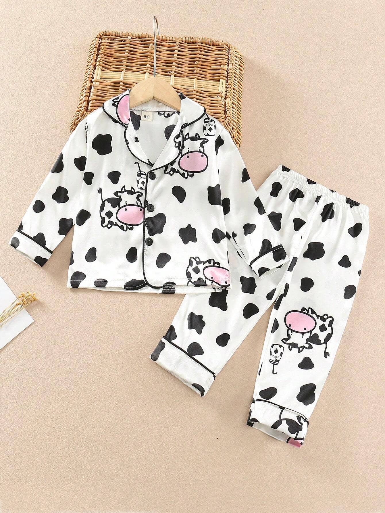 Paghdal Brothers Pack of 1 Girls Polyester Nightsuit Set ( White )