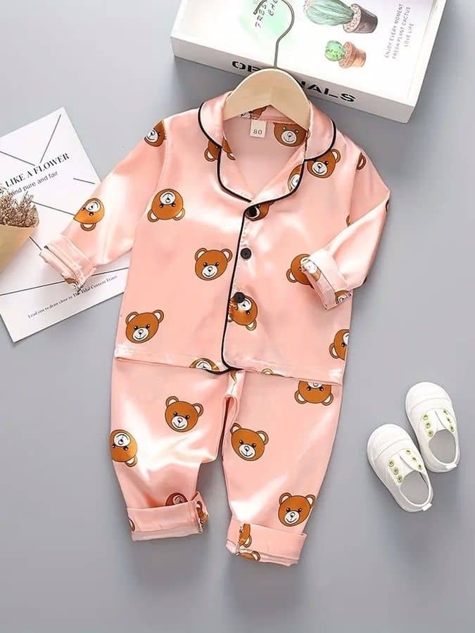 Paghdal Brothers Pack of 2 Baby Boys Cotton Blend Nightsuit Set ( Multicolor ) - Image 2