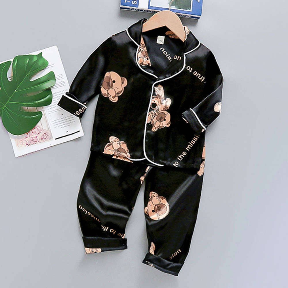Paghdal Brothers Pack of 2 Baby Boys Cotton Blend Nightsuit Set ( Multicolor ) - Image 3