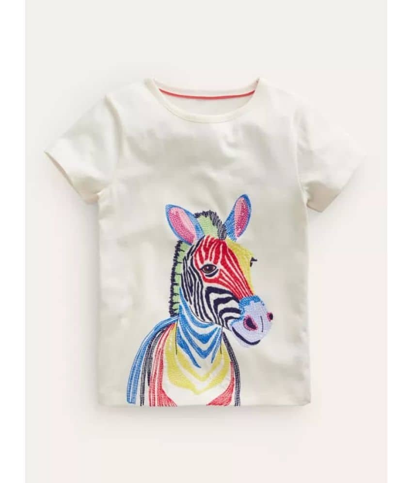 Pink Angel Pack of 1 Boys Cotton T-Shirt ( White )