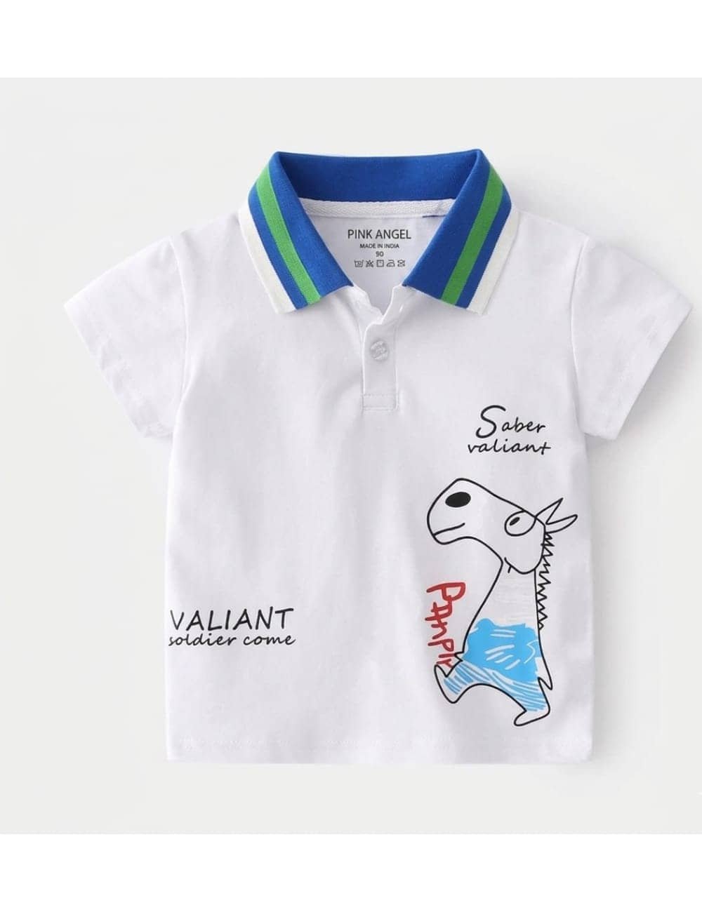 Pink Angel Pack of 2 Boys & Girls Cotton Polo T-Shirt ( Multicolor2 ) - Image 4