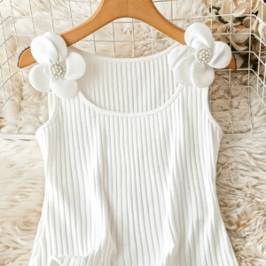 Pack of 1 Girls Cotton Blend Top ( White )