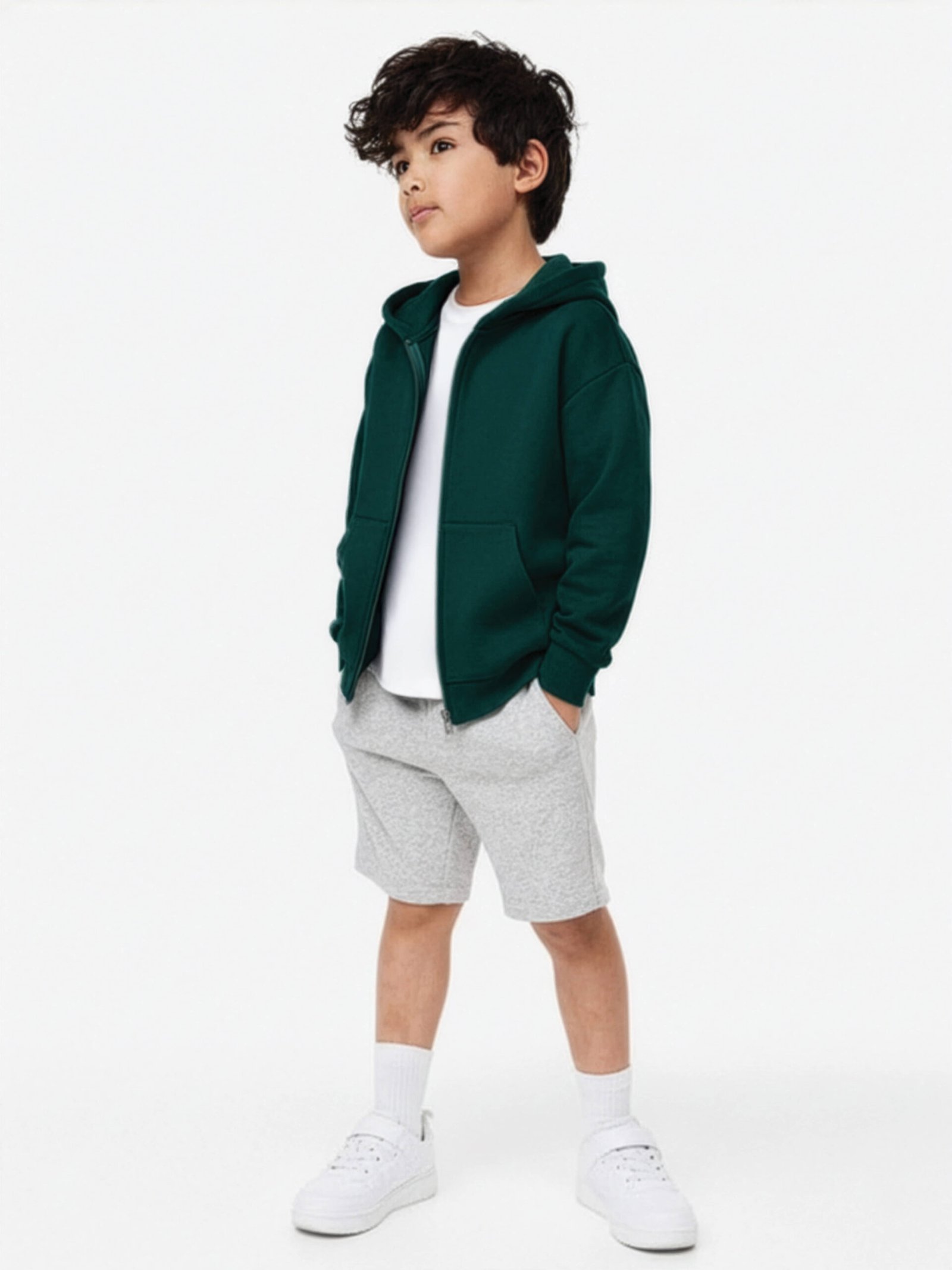 Pack of 1 Boys Cotton Blend Sweatshirt ( Green )