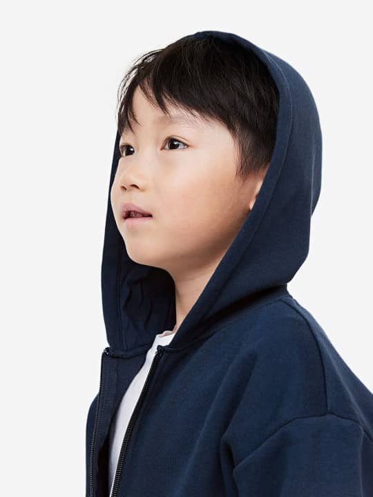 Pack of 1 Boys Fleece Sweatshirt ( Navy Blue ) - Image 2