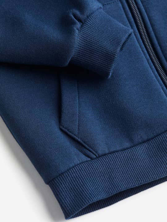 Pack of 1 Boys Fleece Sweatshirt ( Navy Blue ) - Image 3