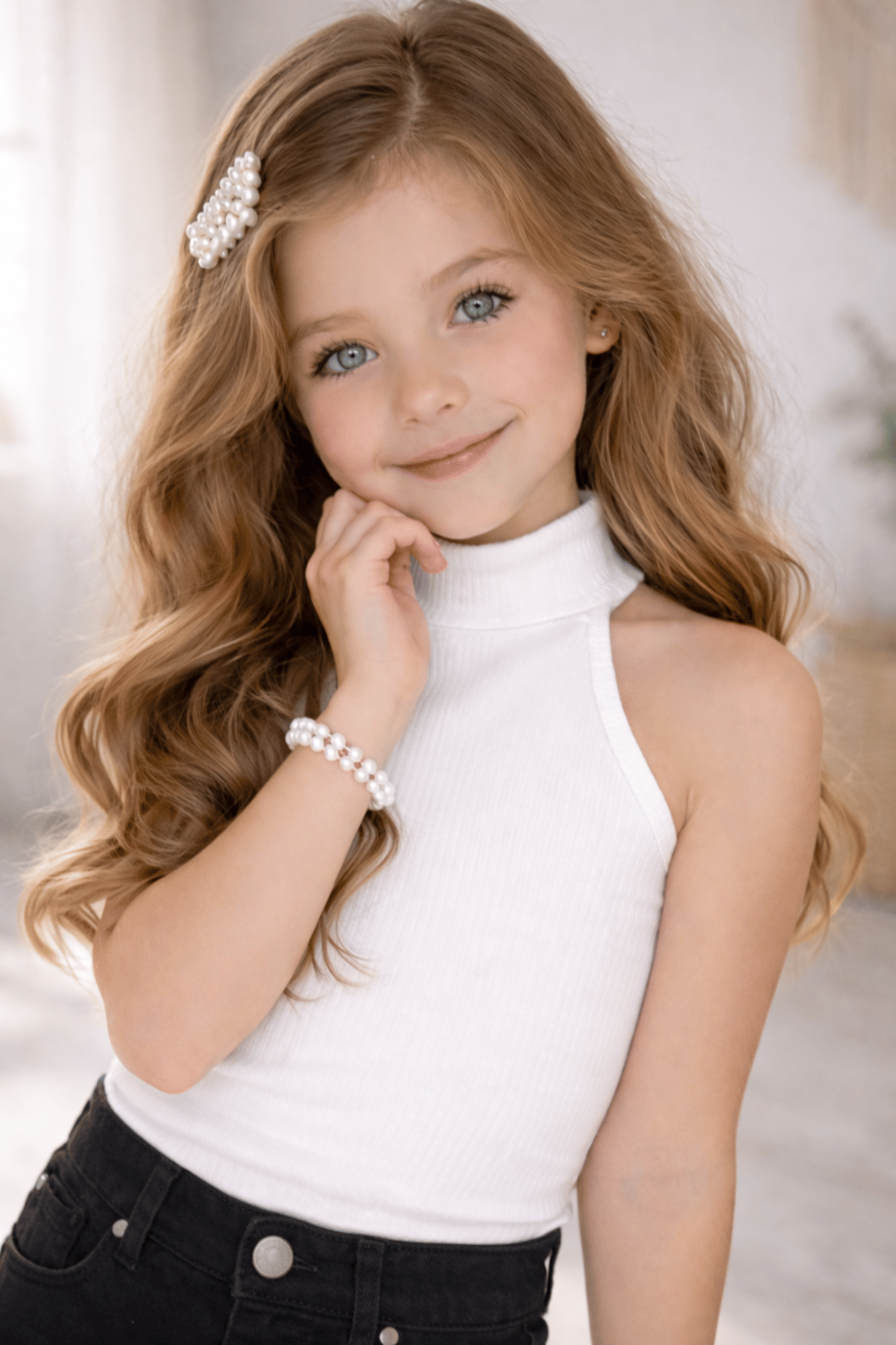Ramiaaz Pack of 1 Girls Cotton Top ( White ) - Image 5