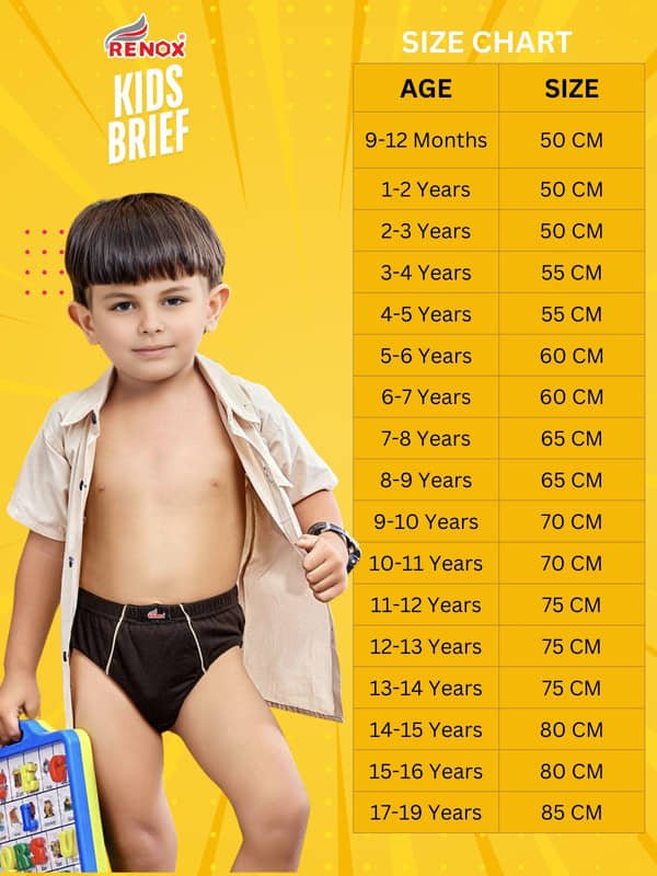 Renox Pack of 5 Boys Cotton Briefs ( Multicolor 6 ) - Image 8