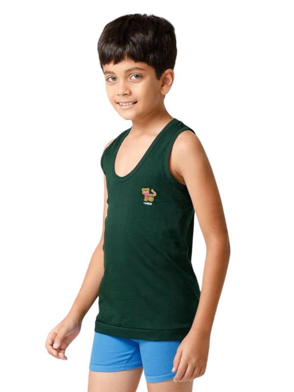 Renox Pack of 5 Boys Cotton Vest ( Multicolor ) - Image 4