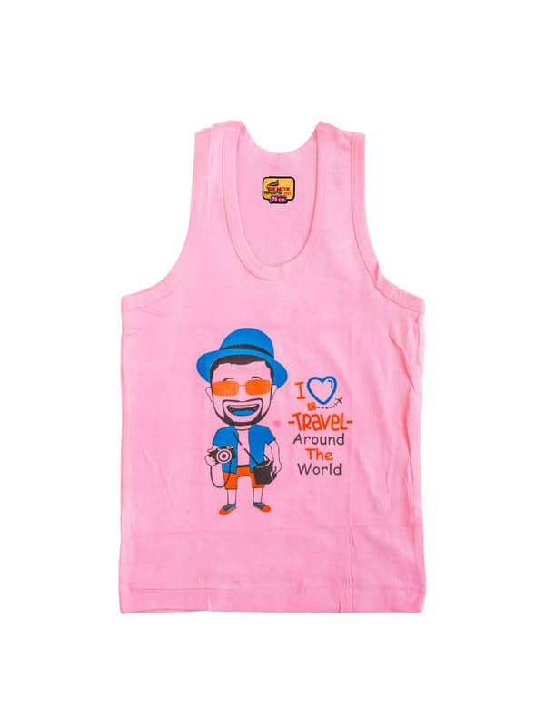 Renox Pack of 8 Boys Cotton Vest ( Multicolor ) - Image 7