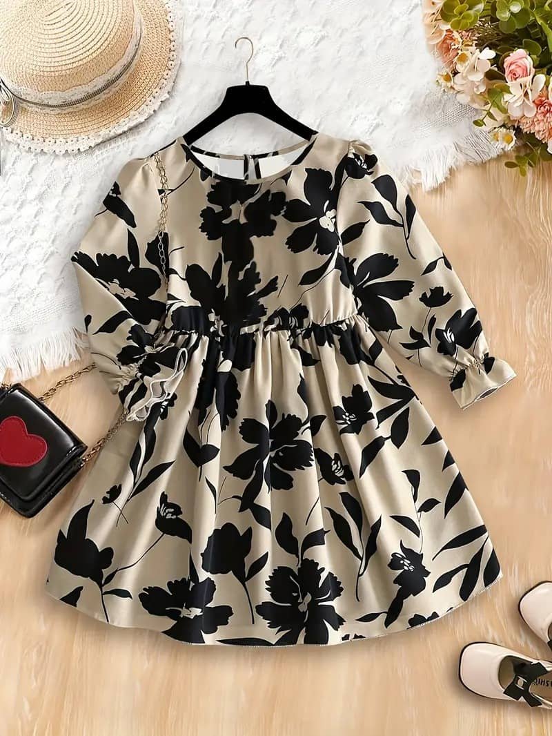 Rayon Frock For Girls ( Pack of 1 , Multicolor )