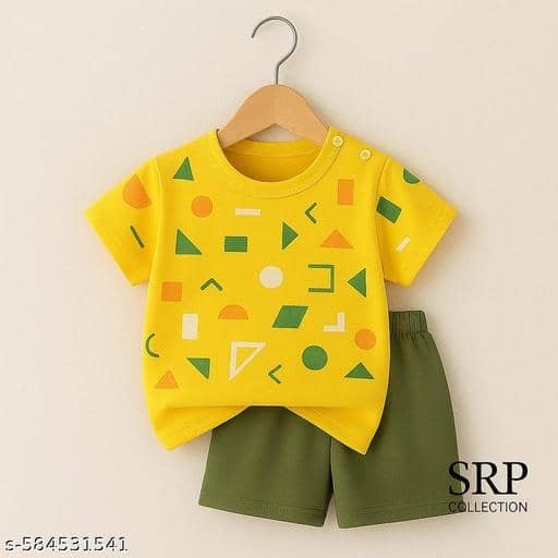 Baby Boys Cotton Blend T-Shirt & Shorts Set ( Multicolor , Pack of 4 ) - Image 4