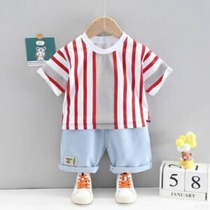 Pack of 1 Boys Cotton T-Shirt & Jeans Set ( White )
