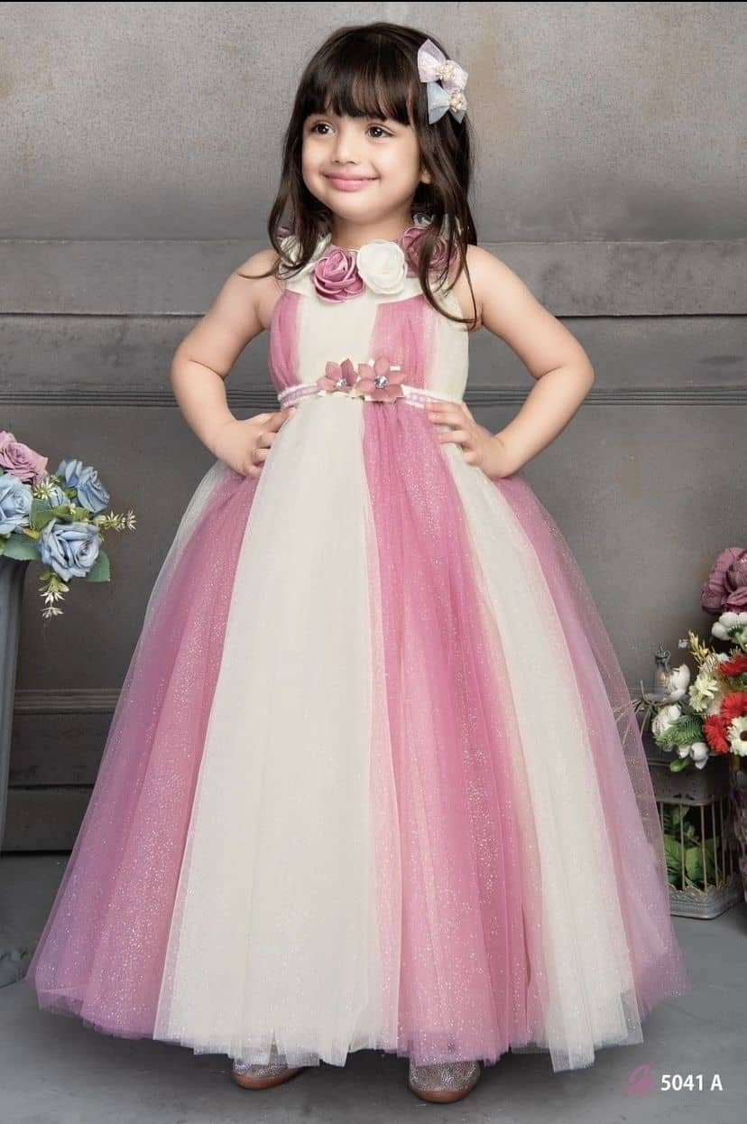 Cotton Blend Dress For Baby Girls ( Pack of 1 , Multicolor )