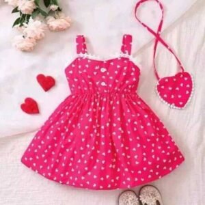 Rayon Frock For Baby Girls ( Pack of 1 , Pink )