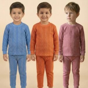 Sindon Pack of 3 Boys Woollen Thermal Sets ( Multicolor )