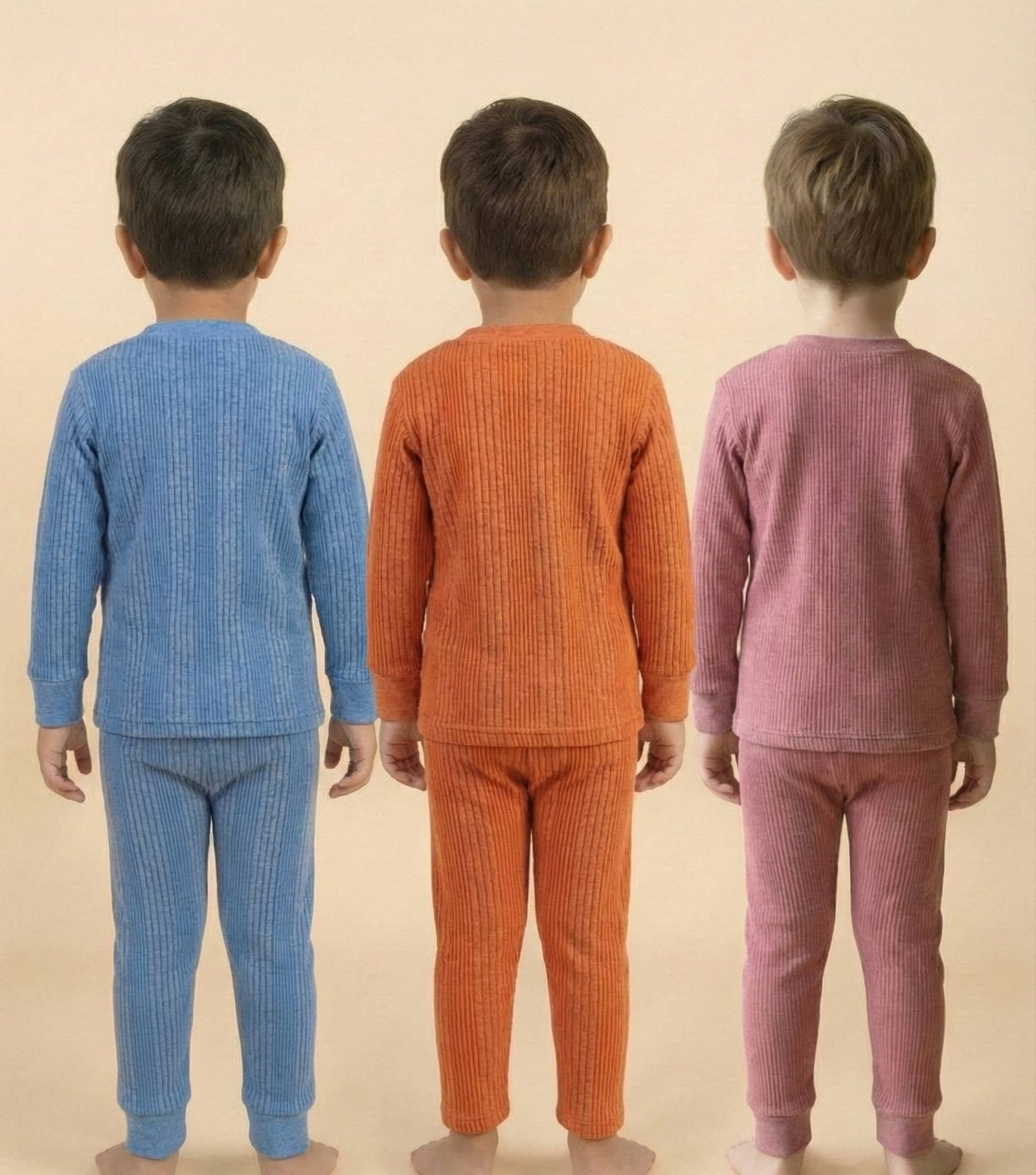 Sindon Pack of 3 Boys Woollen Thermal Sets ( Multicolor ) - Image 2