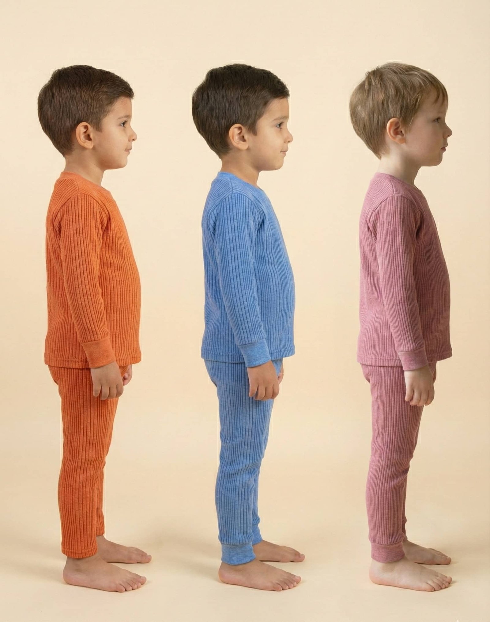 Sindon Pack of 3 Boys Woollen Thermal Sets ( Multicolor ) - Image 4