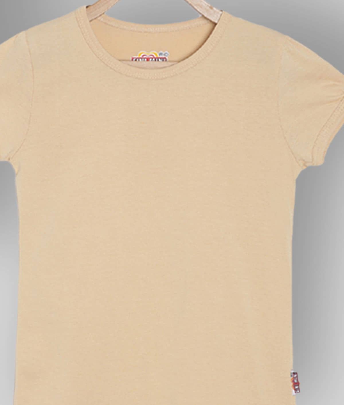 Sinimini Pack of 2 Girls 100% Cotton Combos ( Beige ) - Image 2