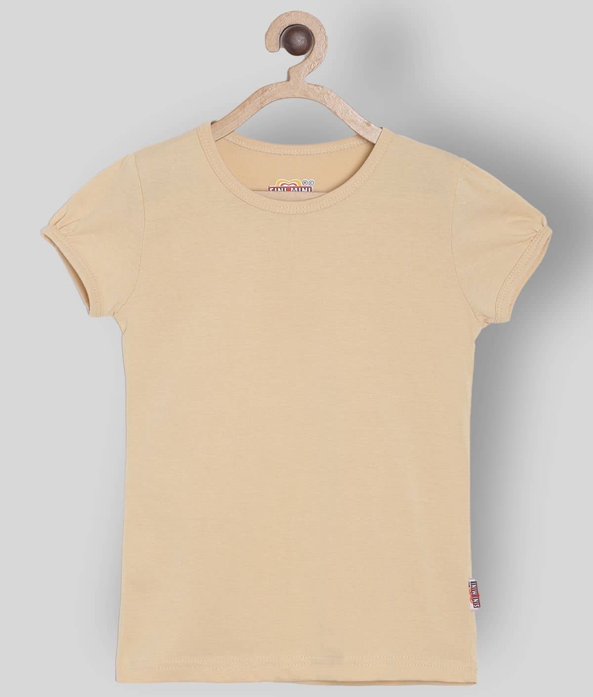 Sinimini Pack of 2 Girls 100% Cotton Combos ( Beige ) - Image 3