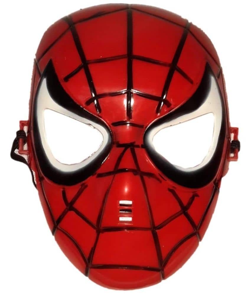 Superhero Spider Face for Kids - Red, Freesize