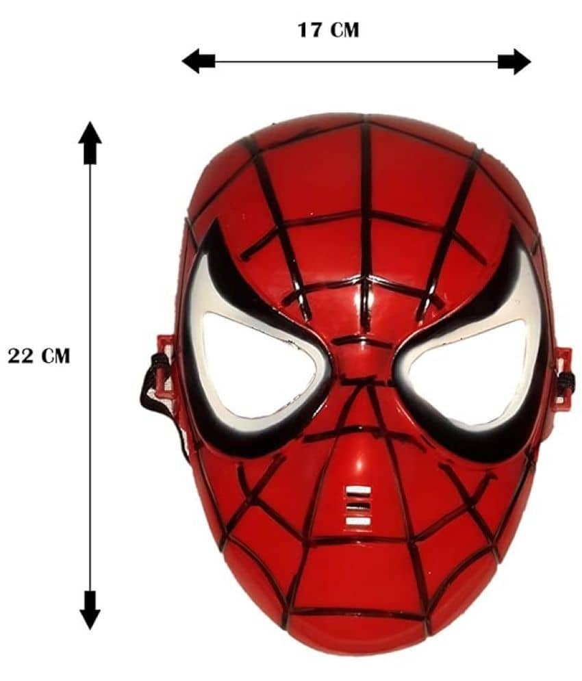 Superhero Spider Face for Kids - Red, Freesize - Image 3