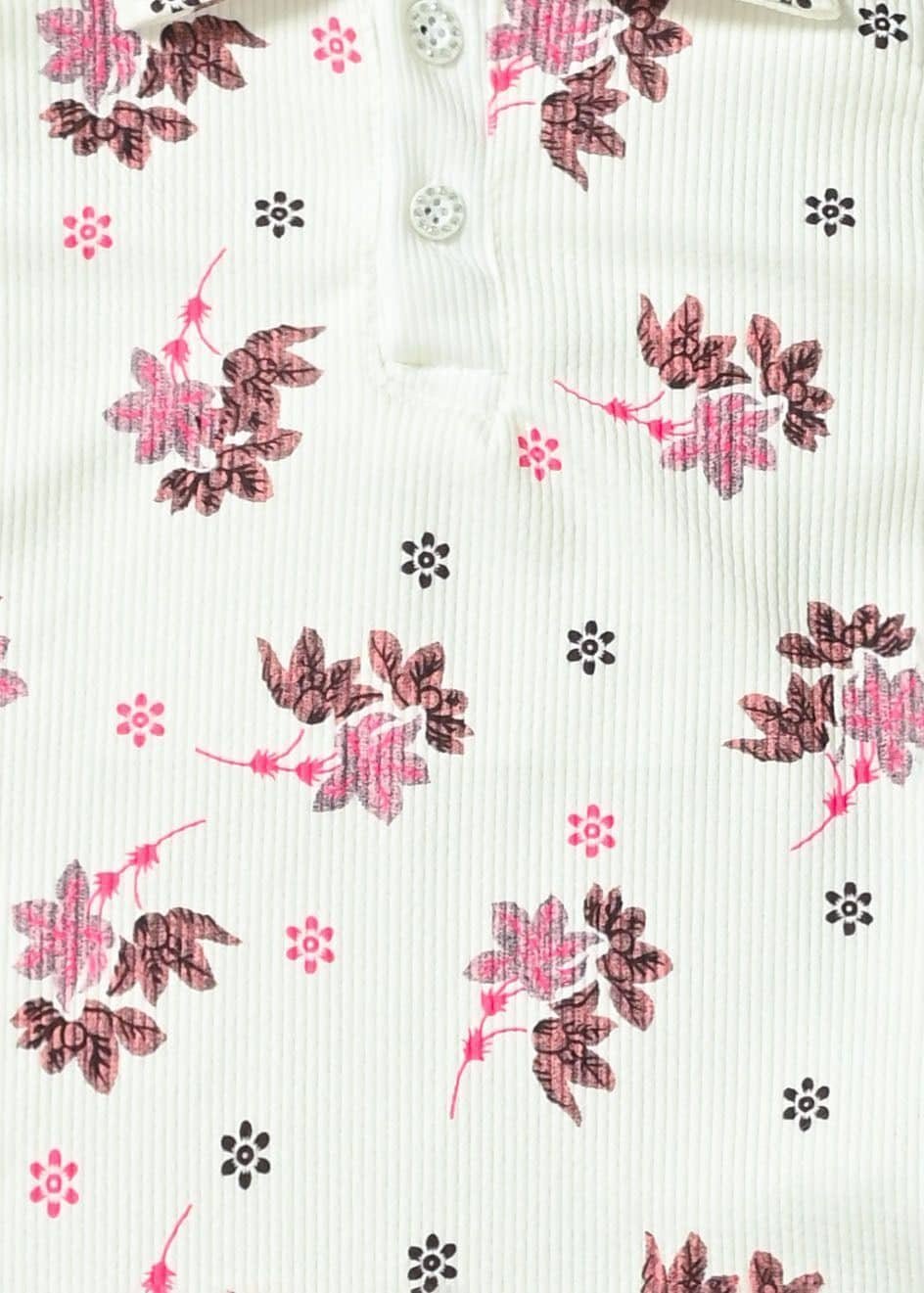 Pack of 1 Girls Denim T-shirt & Jeans ( White ) - Image 4