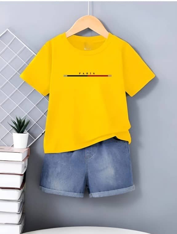 Baby Boys Hosiery T-Shirt & Shorts Set ( Multicolor , Pack of 1 )