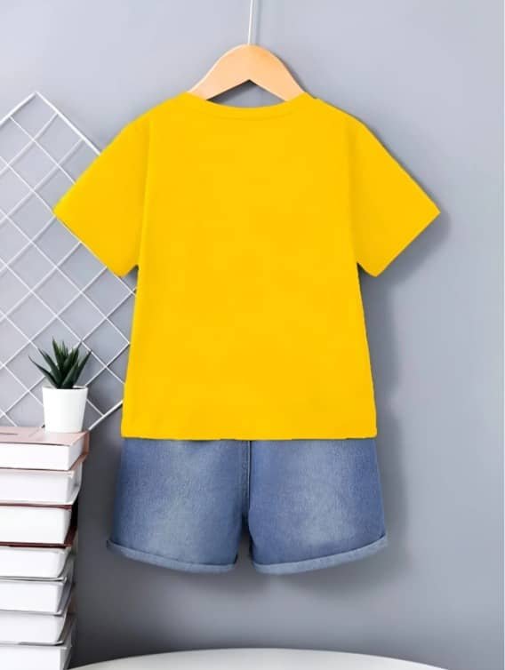 Baby Boys Hosiery T-Shirt & Shorts Set ( Multicolor , Pack of 1 ) - Image 2