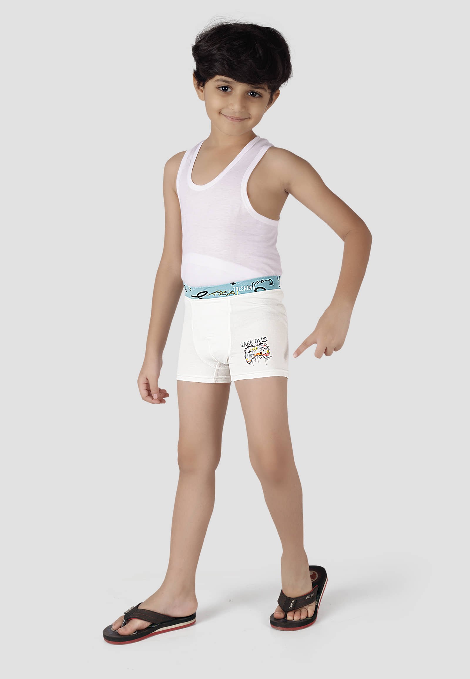 Pack of 3 Boys Cotton Boxers ( Multicolor ) - Image 2