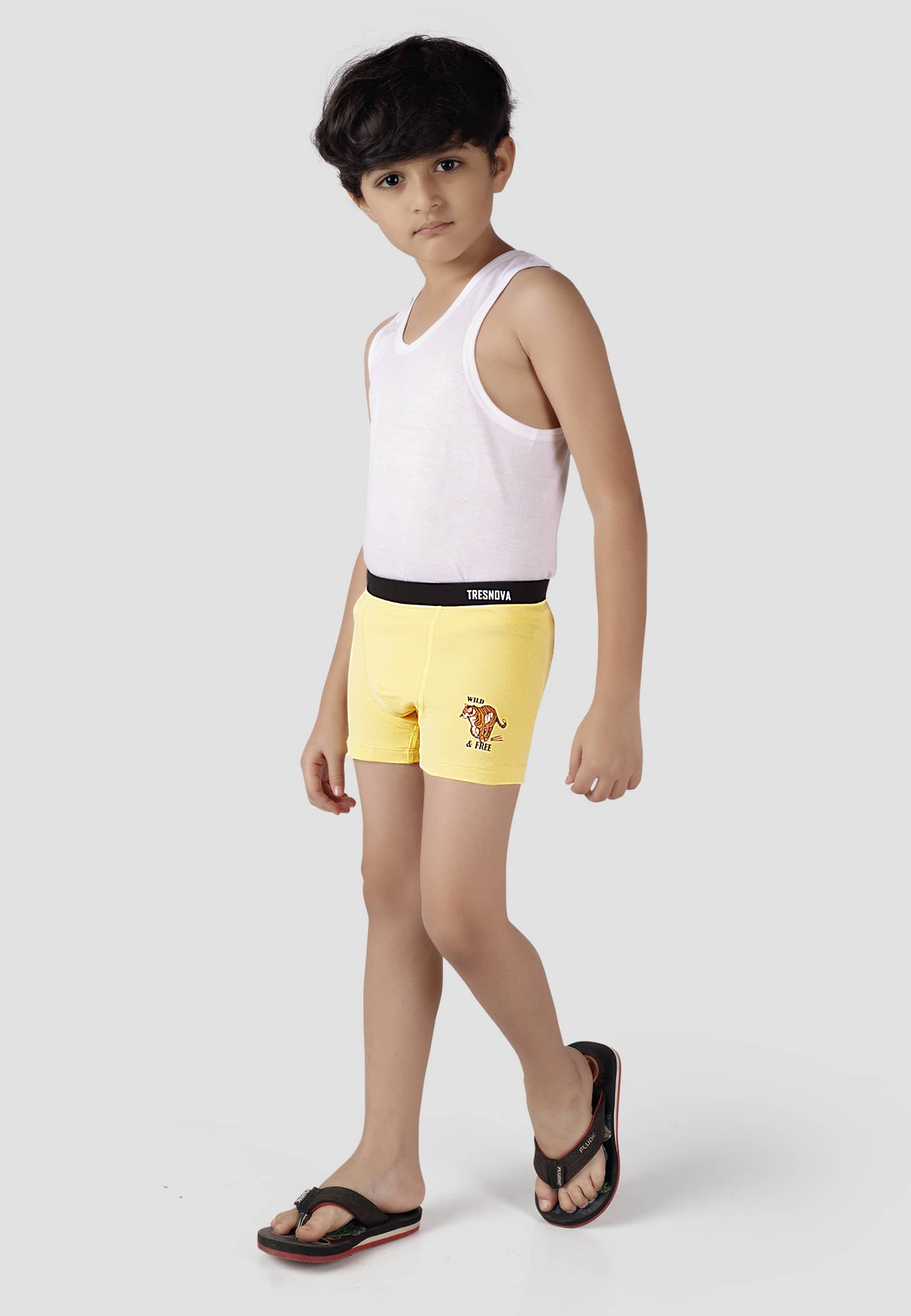 Pack of 3 Boys Cotton Blend Briefs ( Teal,Black ) - Image 2