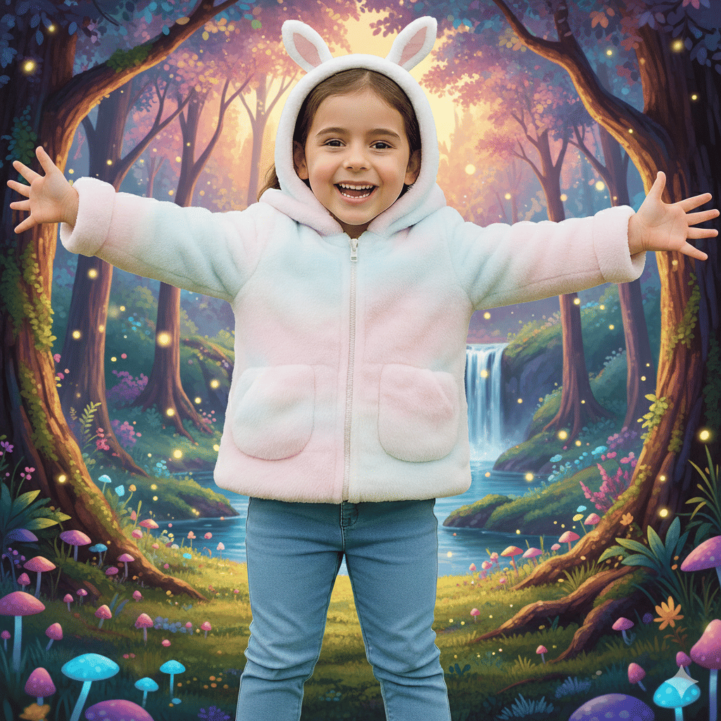 TarrenT HunT Girls Woollen Blend Quilted & Bomber Jacket For ( Pack of 1 , Multicolor ) - Image 2