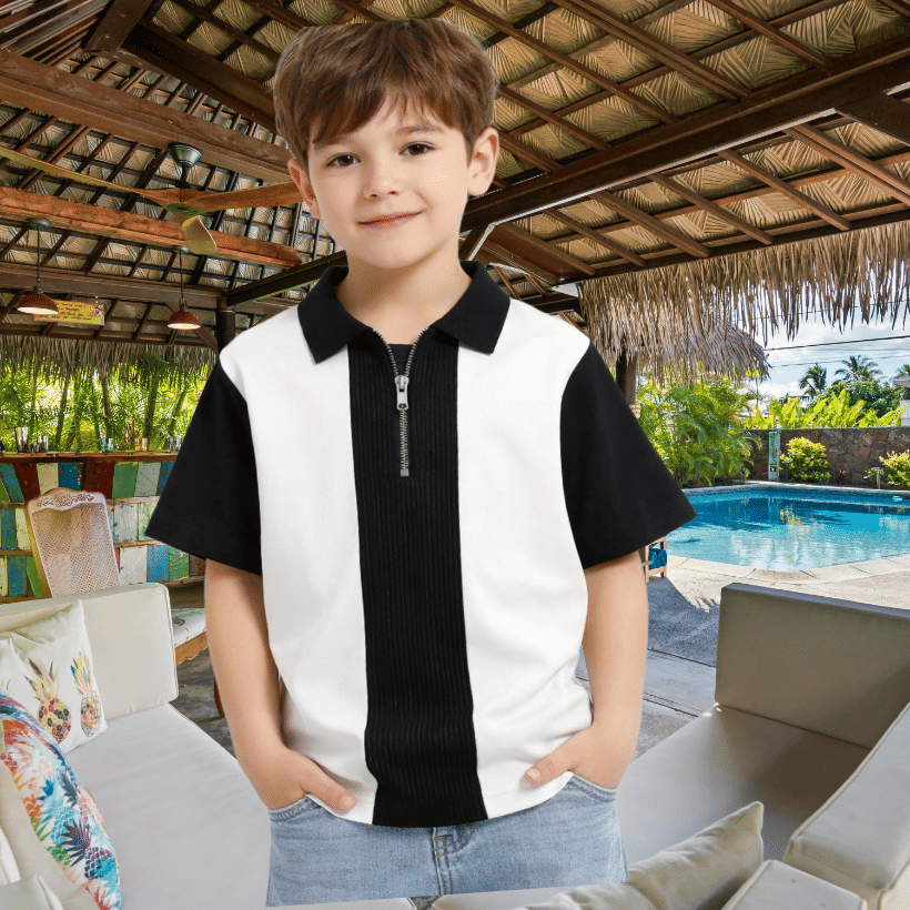 TarrenT HunT Pack of 1 Boys Cotton Blend Tshirt & Short Set ( Black )