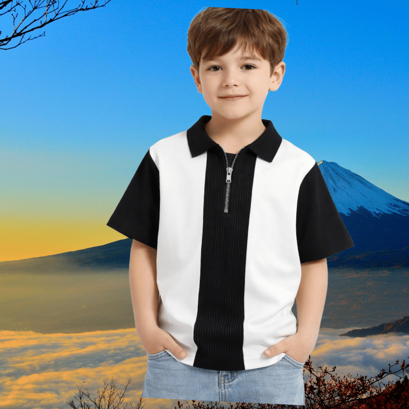 TarrenT HunT Pack of 1 Boys Cotton Blend Tshirt & Short Set ( Black ) - Image 3