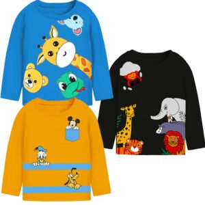 TitTom Pack of 3 Boys Cotton Blend T-Shirt ( Multicolor )