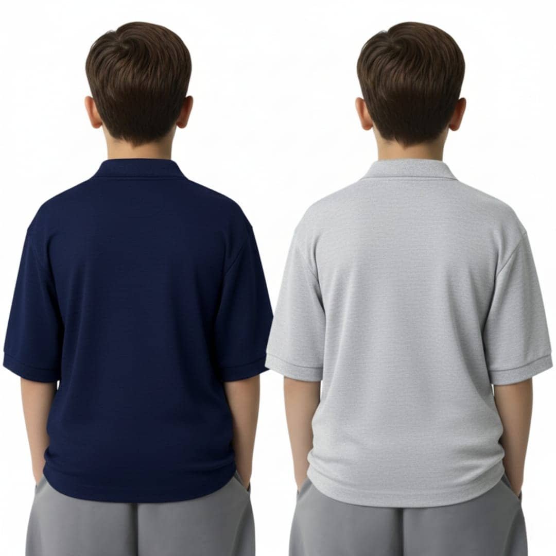 Toystshirt Pack of 2 Boys Cotton Blend Polo T-Shirt ( Multicolor ) - Image 2