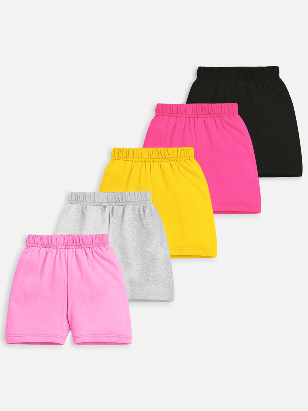 Trampoline Pack of 5 Girls Cotton Blend Shorts ( Multicolor3 ) - Image 2
