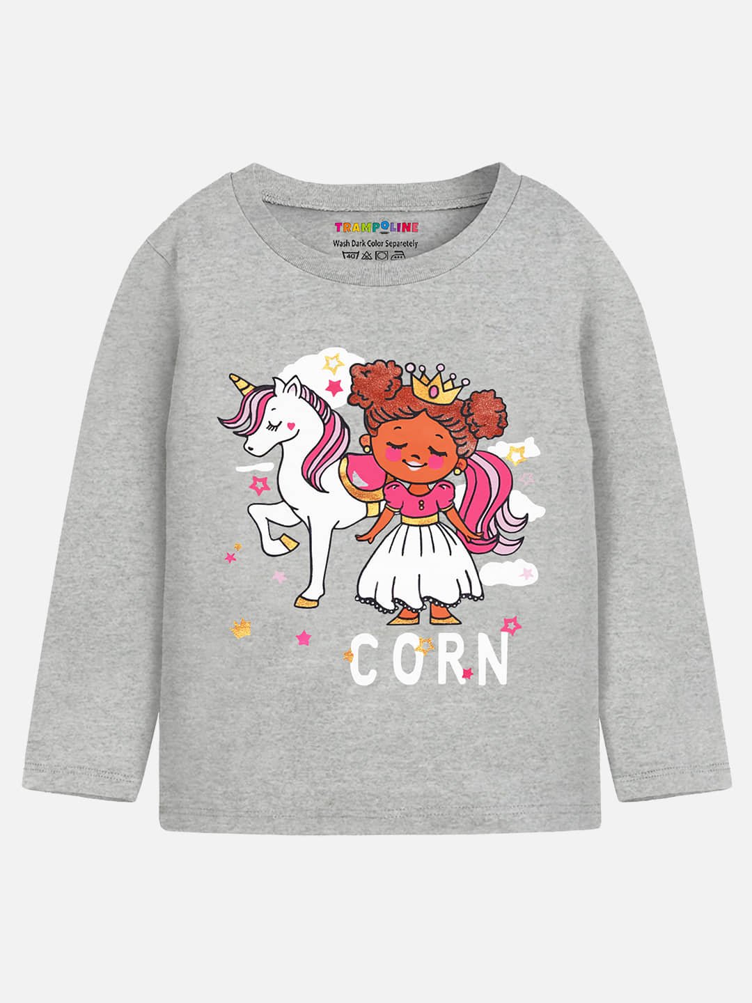 Trampoline Pack of 3 Girls Cotton T-Shirt ( Multicolor ) - Image 3
