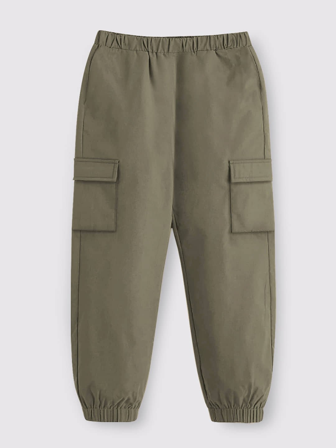 Trampoline Pack of 1 Boys Cotton Blend Cargos ( Olive ) - Image 3