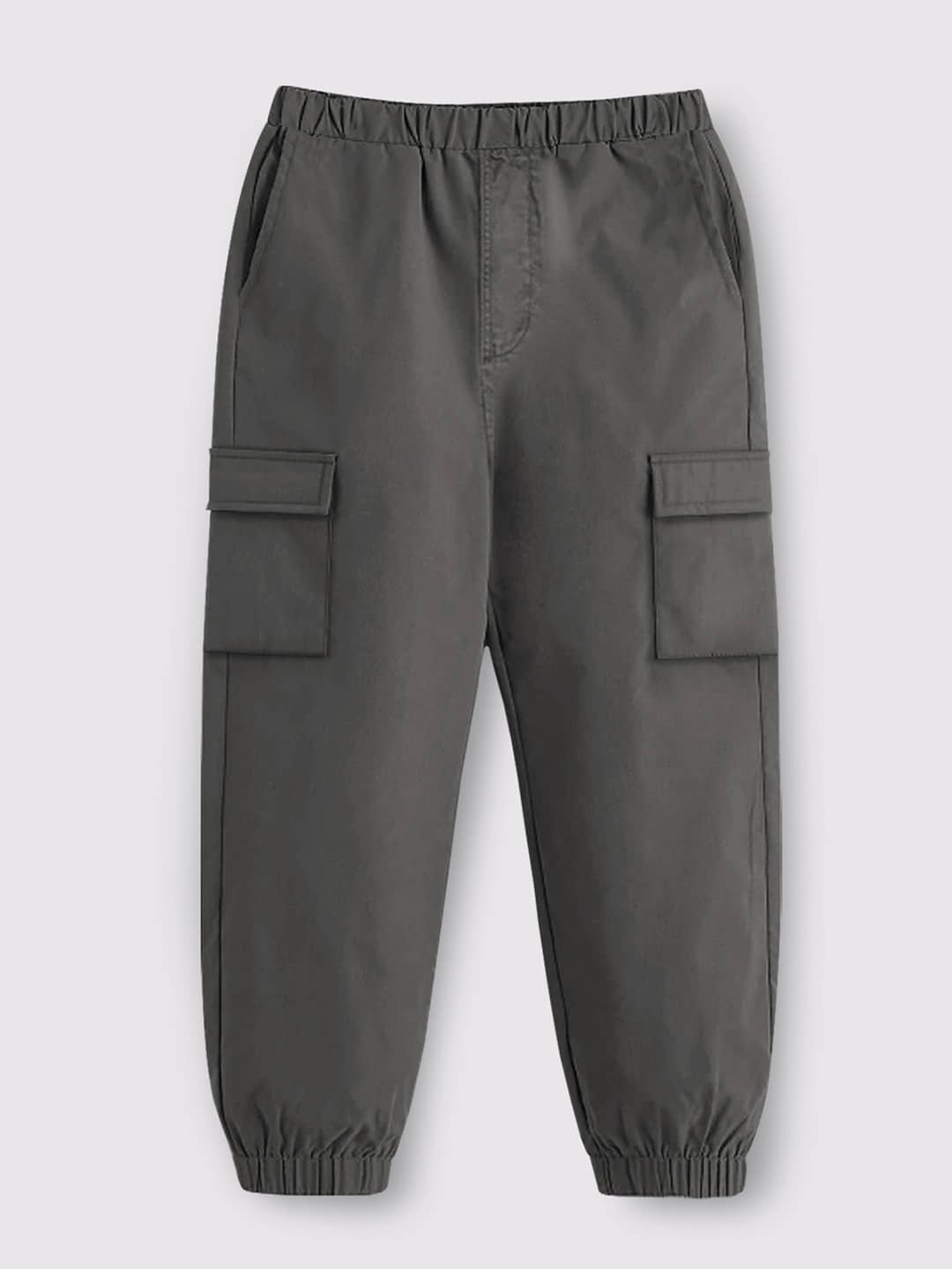 Trampoline Pack of 1 Boys Cotton Blend Cargos ( Grey ) - Image 4