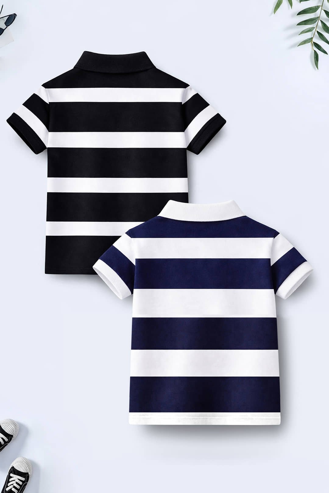 Trampoline Pack of 2 Boys Cotton Blend Polo T-Shirt ( Multi ) - Image 2