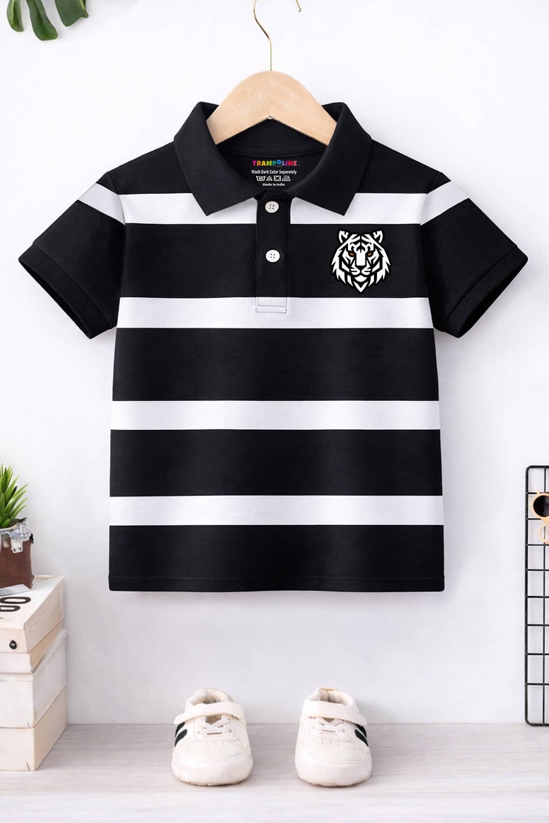 Trampoline Pack of 2 Boys Cotton Blend Polo T-Shirt ( Multi ) - Image 3