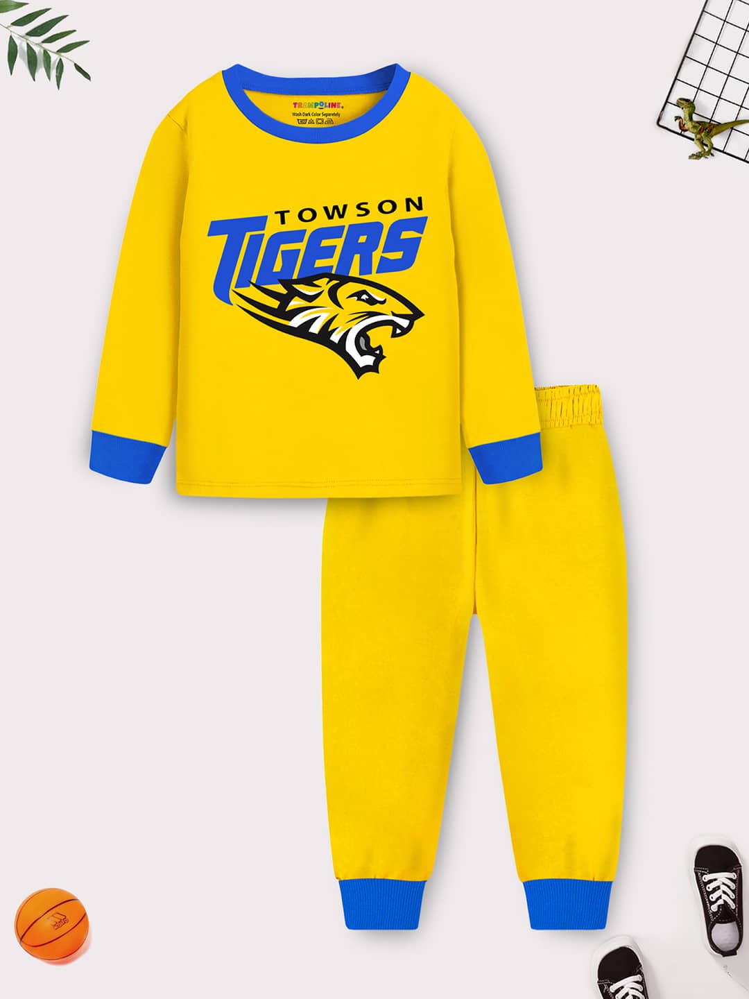 Trampoline Pack of 2 Boys Cotton Blend Nightsuit Set ( Multicolor ) - Image 4