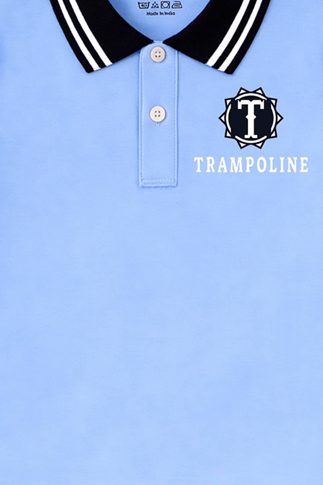 Trampoline Pack of 2 Boys Cotton Blend Polo T-Shirt ( Multi ) - Image 6
