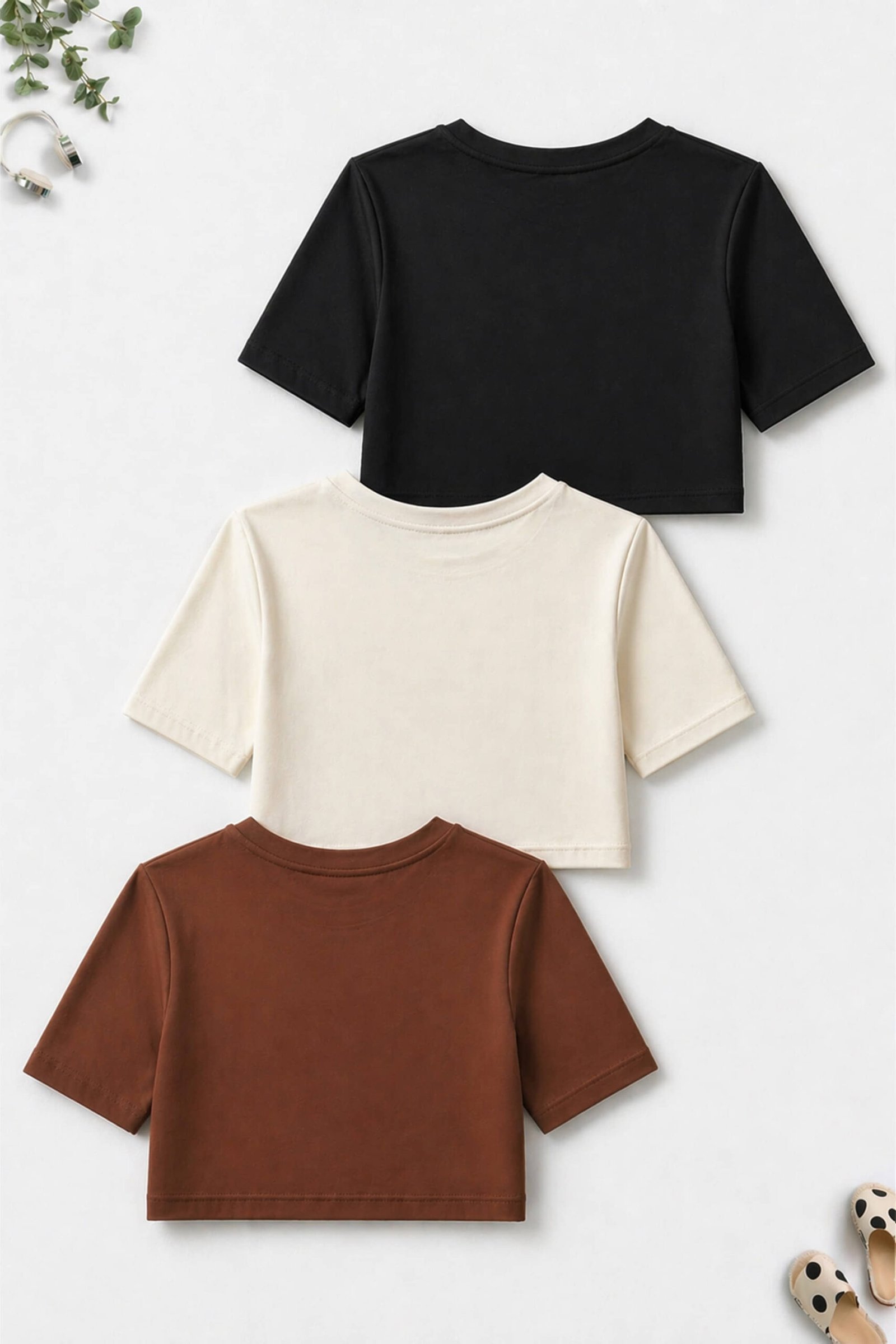 Trampoline Pack of 3 Girls Cotton Blend Top ( Multi ) - Image 2