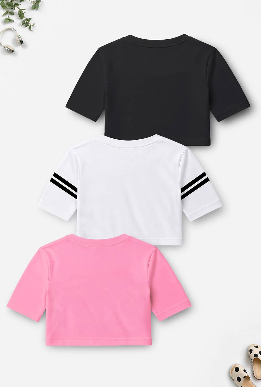 Trampoline Pack of 3 Girls Cotton Blend Top ( Multi ) - Image 2