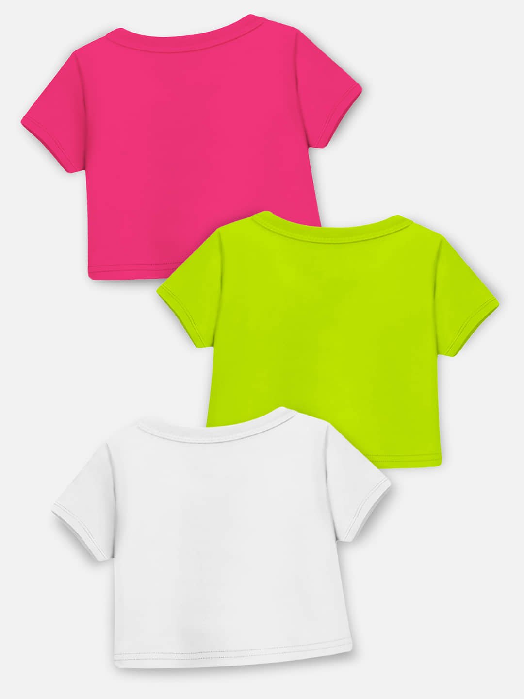 Trampoline Pack of 3 Girls Cotton Blend Top ( Multicolor ) - Image 3