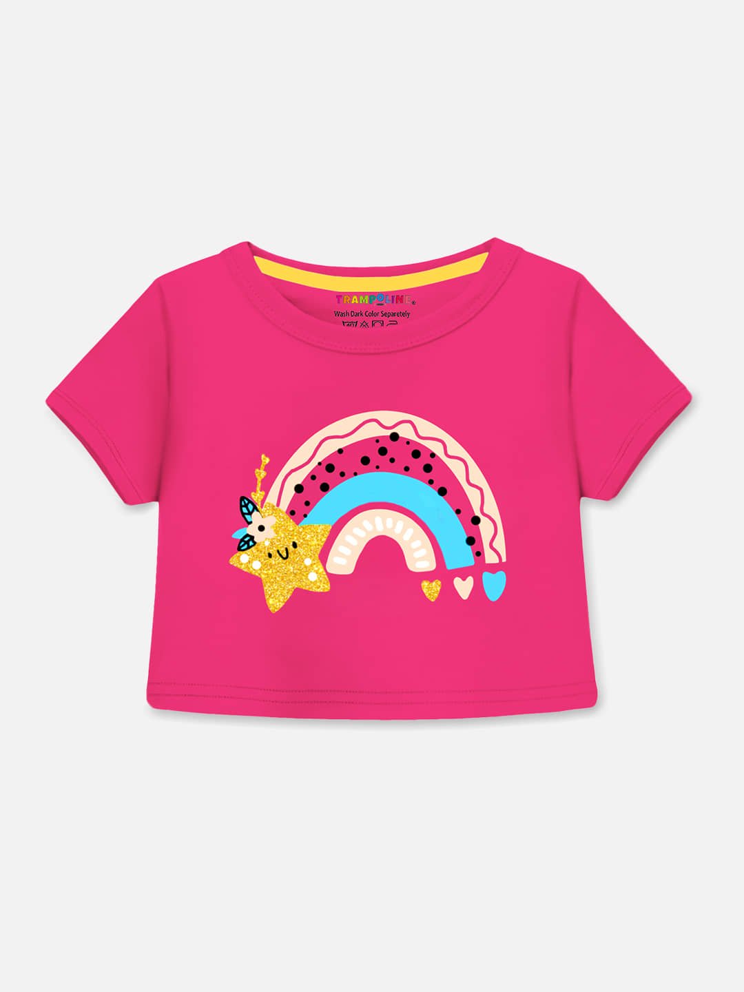 Trampoline Pack of 3 Girls Cotton Blend Top ( Multicolor ) - Image 4