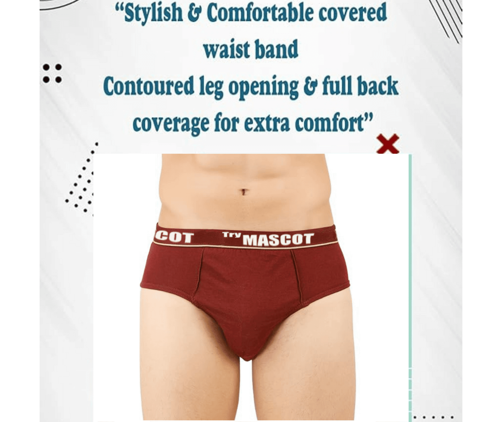 Try Pack of 6 Boys Cotton Briefs ( Navy Blue,Blue,Bronze ) - Image 3