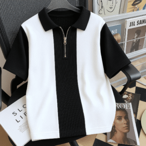 Try This Pack of 1 Boys Cotton Blend Polo T-Shirt ( Black )